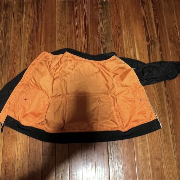 Alpha Industries MA-1 Bomber Jacket Black with a Custom Patch 3XL Plus Size - Picture 3 of 4